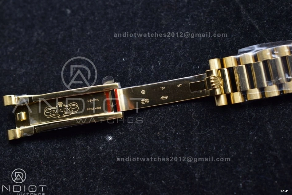 904L Mark with V5 Steel 36 vr3255 Weight) Bracelet Best Edition Roman on Dial President Gold (Gain YG DayDate QF 1121